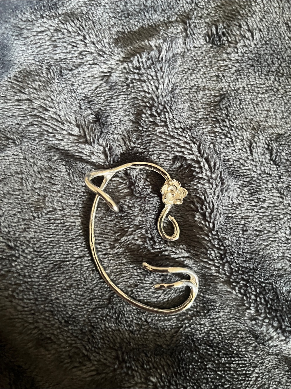 Silver Ear Cuff - Beauty and the Beast